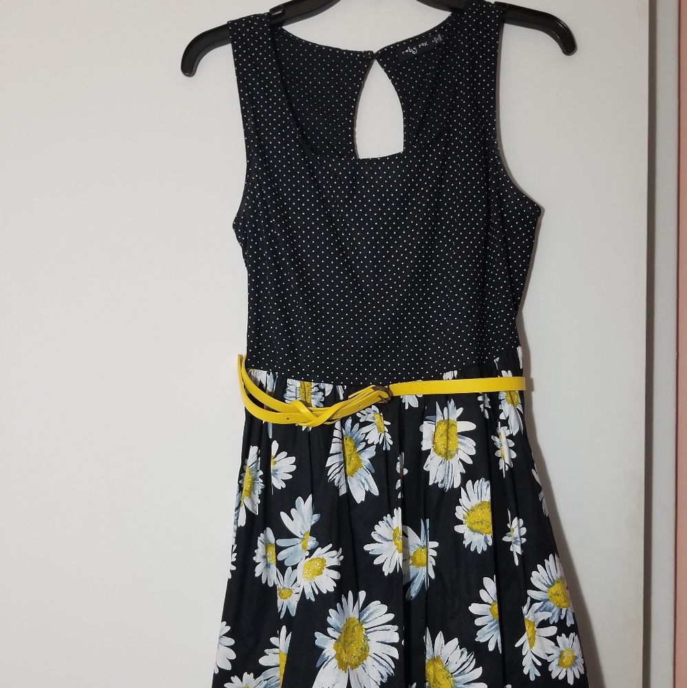 Sunflower and Polka Dot Dress